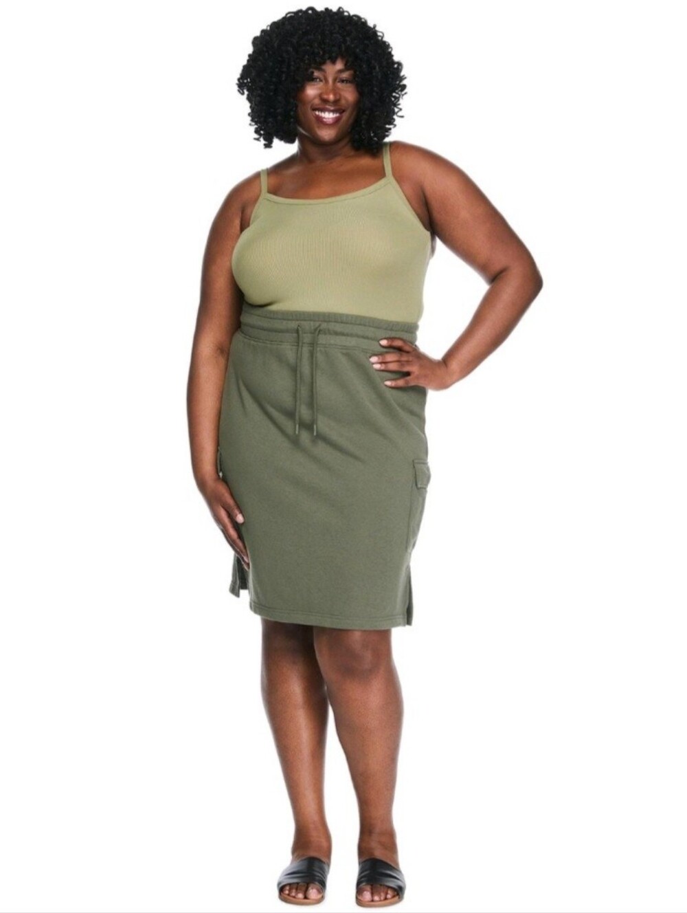 Lane Bryant Women's Plus Sze Tiered Maxi Skirt.Elastic Waistband 2side pocket